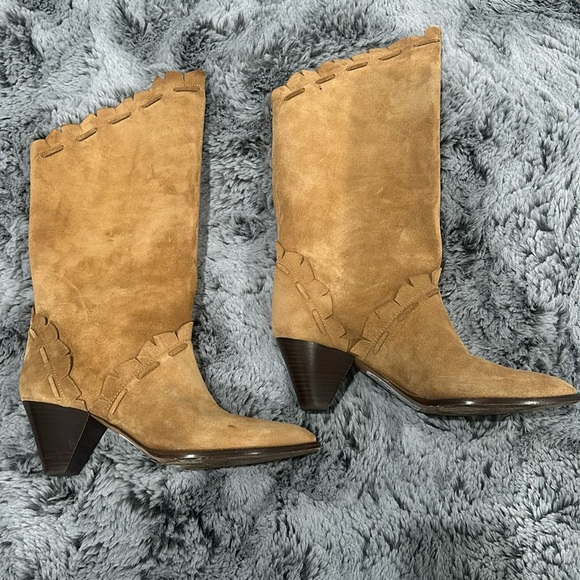 Isabel Marant Tan Suede Boots - Picture 1 of 9